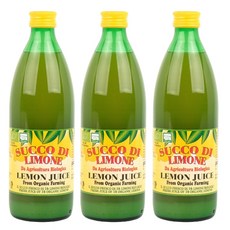 유로푸드 유기농 레몬주스, 500ml, 3개