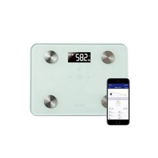 ELECOM 신체 조성계 체중계 체중/내장 지방 수준/체지방률/BMI/골격근률/골량/기초 대사 100g 단위 백라이트 포함 전용 앱 대응 데이터 전송 조작 불필요 Wi-Fi 연결, 1개, 상세페이지 참조, 상세페이지 참조