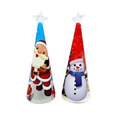 프로 LED 크리스마스 미니고깔 만들기, 1개