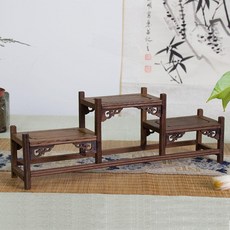 雞翅木實木博古架 中式多寶閣 茶具茶壺展示架, 免安裝臺款材質雞翅木, 1個