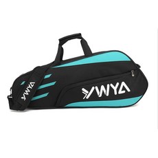 玲玲購 開立發票！正版大容量 羽球包 羽球袋 球拍袋 羽毛球拍袋 防潑水 羽毛球拍收納袋 羽毛球拍袋 球拍袋 羽球拍袋, 黑藍色, 1個
