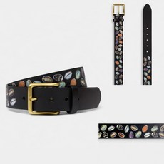 {M.Lu} Denim Tears Shell Leather Belt 皮革皮帶