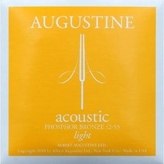 AUGUSTINE 奧古斯丁 民謠吉他弦 磷青銅 10 47 Ultra Light, 1個, Light (12-53)