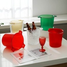 아이스버킷 얼음트레이 컬러풀 와인쿨러백 위스키얼음 93493PC 1(pc), 플라라 컬러풀 아이스버킷 브라운 12L