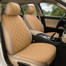 덴코 초극세사 차량용 겨울시트 커버, 1개, 베이지