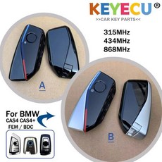 스마트키 BMW F 3 5 7 시리즈 X5 X6 F20 F22 F30 CAS4 FEM BDC 315 434 868 MHz 근접 열쇠 고리 용 된 자동차 원격 키, 4)Model B, 315MHz