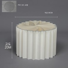 접이식 종이 로마둥 전시대 웨딩 파티 디저트 매대 플리마켓 상품 진열대, 1개, 1_화이트20CM밀집형