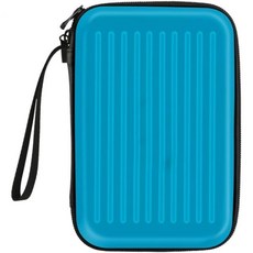 미오요우 다트 케이스 하드 EVA 쉘 저장용 반경질 휴대용 메시 포켓 팁 샤프트 플라이트용, 파랑