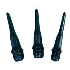 高雄現貨(黑標針) 軟式電子飛鏢用 飛鏢鏢頭 標頭 塑膠鏢頭 2BA 軟標頭 安全飛鏢 鏢針 鏢尖 電子飛鏢 軟式飛鏢, 30個, 黑色