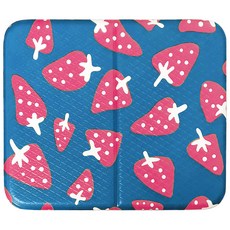 토탈하우스 딸기방석 사우나방석 접이식방석 목욕방석 휴대용방석 1인용 쿠션방석 다용도미니매트, 블루