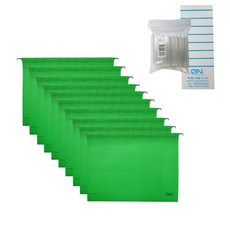 현우 걸이식 행잉화일 A4 컬러파일 사무용품, 10매입, 초록색