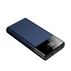 보조 배터리 합금 66W 초고속 충전 30000mAh 대용량 초슬림 초경량 멀티단자 보조배터리, 메탈릭 블루 메탈릭 블루