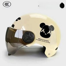 클래식 반모 경량 사계절 베레모 스타일 고글 장착형, 파워 베어