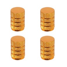 타이어 밸브 캡 차량 휠 스템 알루미늄 커버 세트, Gold