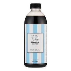 슬로울리 디카페인 더치커피 콜드브루 원액, 디카페인 콜롬비아 1L(페트병), 1L, 1개, 1개입