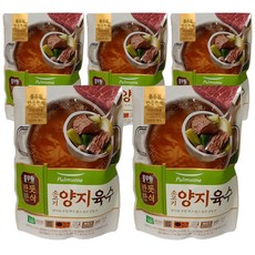 반듯한식 풀무원 소고기 양지육수, 5개, 500g