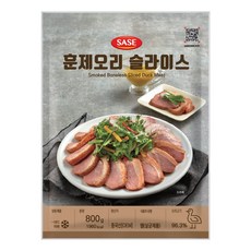 사세 훈제오리슬라이스 800g, 2개