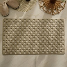 coeur 多功能圓孔廚房浴室腳踏墊, 米色