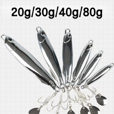 메탈지그 세트 농어 삼치 우럭 배스 갈치 볼락 고등어, 20g*1+30g*1+40g*1, 1세트, 90g