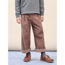매장정품 빈폴 키즈 BEANPOLE KIDS 코듀로이 스판 핀턱 팬츠 - 브라운 243729