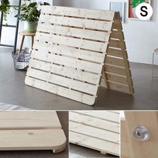 (GD1842) 접이식깔판침대(싱글) 소나무원목 프레임, 네추럴