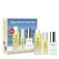 OSEA 오시아 Vagus Nerve 여행용 세트 남성 여성용 웰니스 스파 선물 에센셜 오일 목욕 베개 미스트 스트레스 완화 휴식 수면 아로마테라피 287799