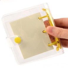 투명 링바인더 케이스 퍼플 다이어리케이스 커버 3공다이어리커버, 화이트