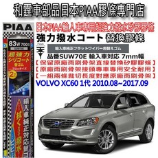 和霆車部品 日本PIAA 超撥水 VOLVO XC60 一代 矽膠雨刷膠條 替換型 超撥水 膠條, 1個