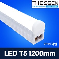 더쎈LED T5 1200 18W 동성조명, 주백색, 1개