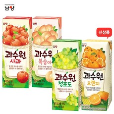 남양유업 과수원190ml 오렌지8팩+청포도8팩/총16팩/주스/과즙음료/무료배송, 190ml