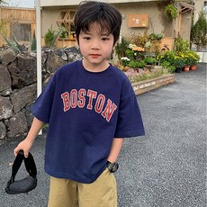 【i揪團】G28-3 中大童 男童字母潮T 兒童短袖T恤