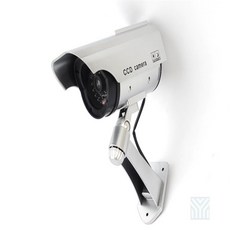 유미물산 원통 돌출형 태양광 충전식 가짜CCTV 모형카메라 cctv모형부착형