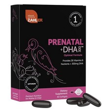Zahler 產前 +DHA 300 優選配方軟膠囊, 1個, 60錠