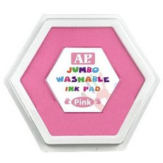 普思AP 大六角水性印台(WS09) 安全無毒 多色, 1個, 粉紅WS09-08