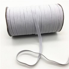 GEEKI 공예 수예 핸드메이드 제작 DIY 재료 용품 부자재 고탄성 플랫 고무 밴드 허리 마스크 탄성 화이트 블랙 3mm 6mm 8mm 10mm, [01] white, [01] 3mm, [02] 10yards, 1개