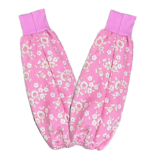 핑크꽃무늬 시보리형 국산 팔토시 주방용 생활용 작업용 운전토시