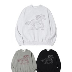 이스케이프프롬 스타 홀스 프린트 맨투맨 [3컬러]