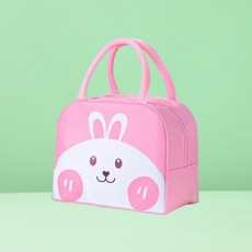 유아 보냉 도시락가방 토끼, 1개