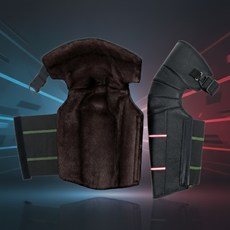 겨울철 오토바이 가죽 방한 무릎 보호대 용품, 1개