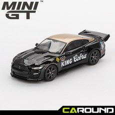 국내바로발송 미니지티 1130 포드 쉘비 GT500 드래곤 스네이크 컨셉 - 블랙/골드 1:64 (LHD 좌핸들), 단일, 1개