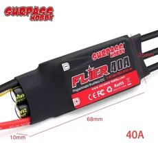 SURPASS HOBBY Flier V2 20A 30A 40A 50A 60A 80A 100A 브러시리스 ESC 32비트 속도 컨트롤러 (BEC 2-6S 포, 06 Flier 40A ESC V2
