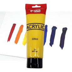[티티경인] 대용량 아크릴 물감 220ml 낱색, 금색(28)