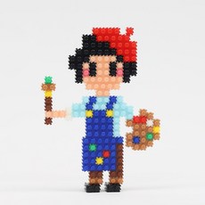 직업 디폼 블록 만들기 diy 진로 체험 교육 놀이 키트 초등 수업 교구 재료 블록, 10개, 화가