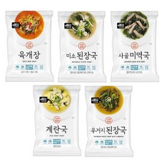 맛있는 초간단 간편국 동결건조 블럭 국 5P, 1개, 50g