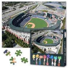 해외 TUMOVO 성인용 1000피스 퍼즐 야구 아트 - 직소 단단하고 어려운 도전적인 클리블랜드 프로그레시브 필드 69.8cm x 50cm27.5인치 19.75인치 가족 게임, 퍼즐-31.