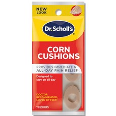 Dr. Scholl's 爽健雞眼舒緩襯墊 9入 立即全天候緩解疼痛 舒適減壓 穩固貼合, 1組