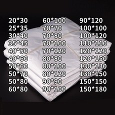 100pcs 초대형 투명 내부 비닐 봉투 식품 Packag PE 저압 플랫 포켓 먼지 방습 얇은 보관 가방, 10 60x80cm  100pcs, 01 thin 0.016mm