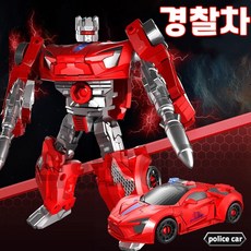 착한토이 레스큐 합체봇 구조대 변신 합체 로봇 앰블란스 경찰차, 2.경찰차(빨강), 1개