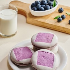 수제 미니 초코파이 1박스 10개입 / 전주 미니초코파이 3가지맛 (기본 초콜렛 블루베리 바나나), 블루베리 10개입, 1개