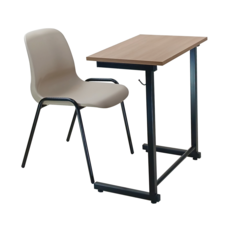 학원책상 능률 학원책상의자세트 학원의자 1인용학원책걸상세트, 블랙